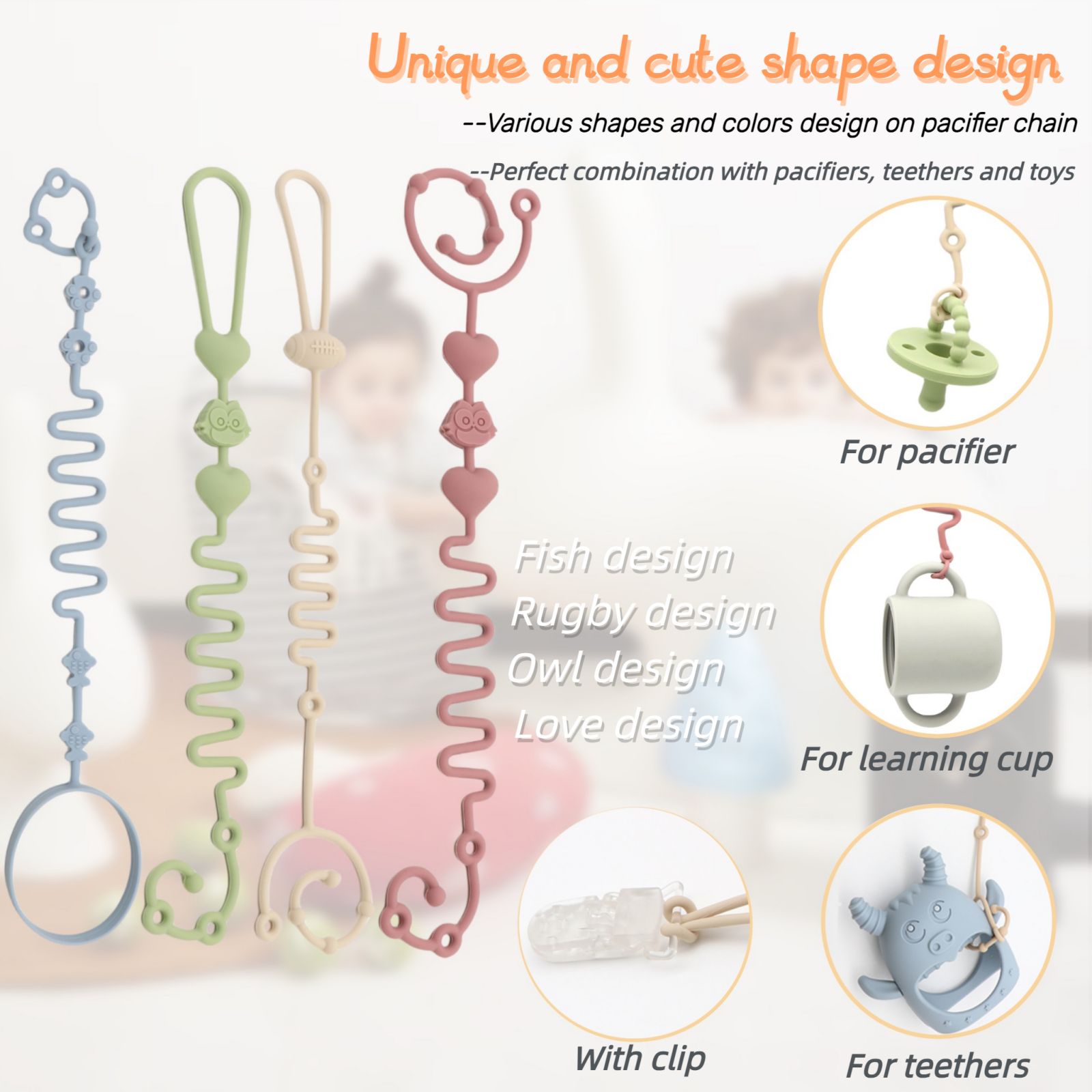 4-Piece Pack - Baby Toy Straps - Zwitsal Baby Products recension och pris